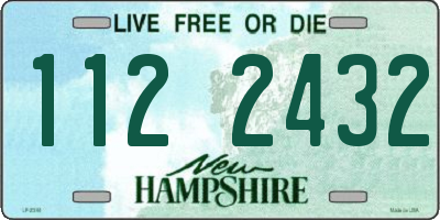 NH license plate 1122432