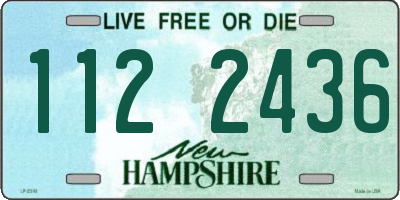 NH license plate 1122436