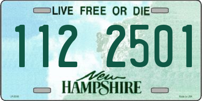 NH license plate 1122501