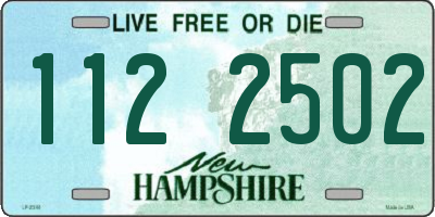 NH license plate 1122502