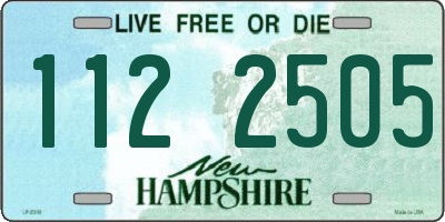 NH license plate 1122505