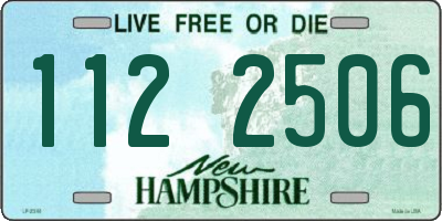NH license plate 1122506