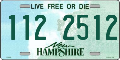 NH license plate 1122512