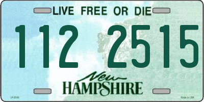 NH license plate 1122515