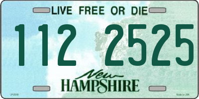 NH license plate 1122525
