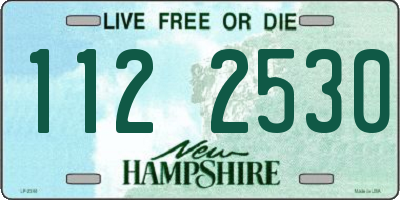 NH license plate 1122530