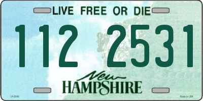 NH license plate 1122531