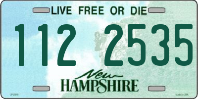 NH license plate 1122535