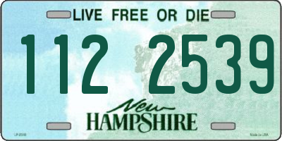 NH license plate 1122539