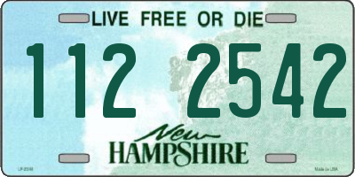 NH license plate 1122542