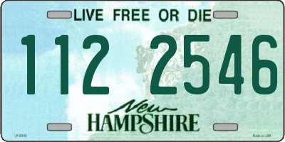 NH license plate 1122546