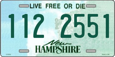NH license plate 1122551