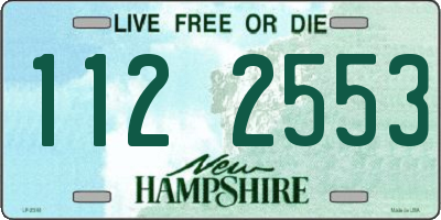 NH license plate 1122553