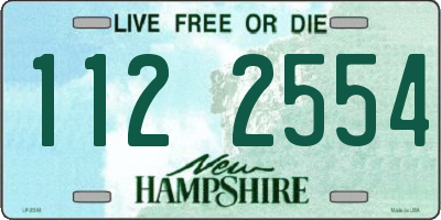 NH license plate 1122554