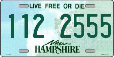 NH license plate 1122555
