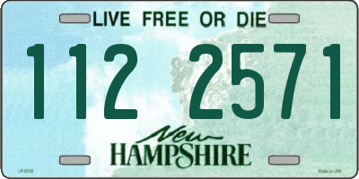 NH license plate 1122571