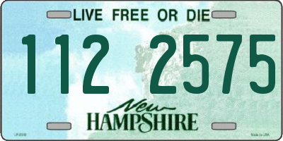 NH license plate 1122575