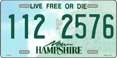 NH license plate 1122576