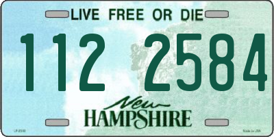 NH license plate 1122584