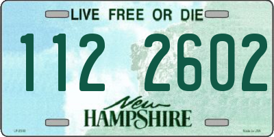 NH license plate 1122602