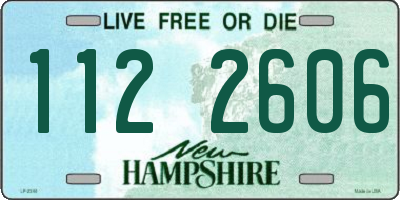 NH license plate 1122606