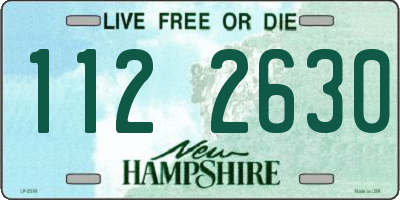 NH license plate 1122630