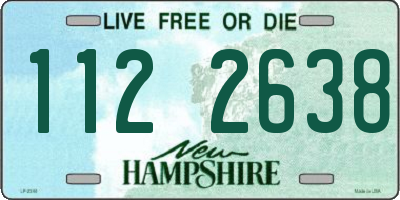 NH license plate 1122638