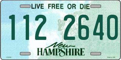 NH license plate 1122640