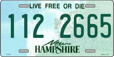 NH license plate 1122665