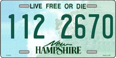NH license plate 1122670