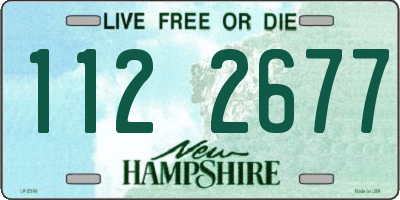 NH license plate 1122677