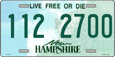 NH license plate 1122700