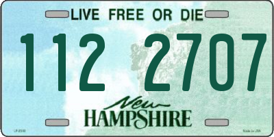 NH license plate 1122707