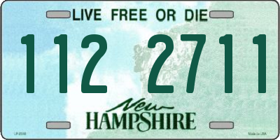 NH license plate 1122711