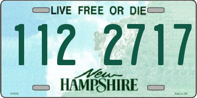 NH license plate 1122717
