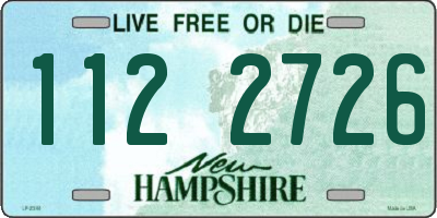 NH license plate 1122726