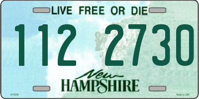 NH license plate 1122730