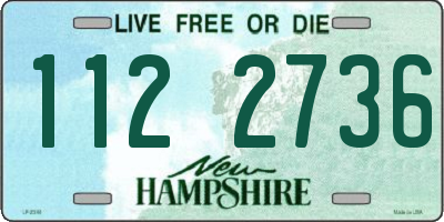 NH license plate 1122736