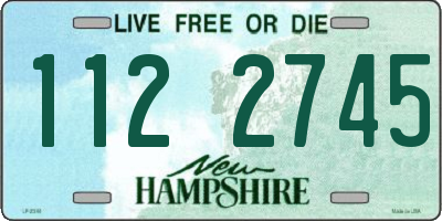 NH license plate 1122745