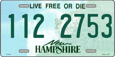 NH license plate 1122753