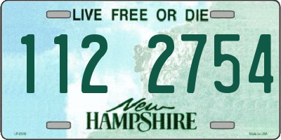 NH license plate 1122754