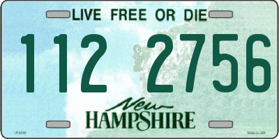 NH license plate 1122756
