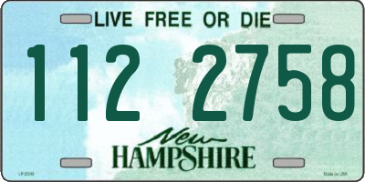 NH license plate 1122758
