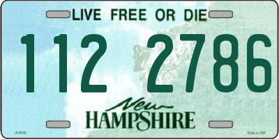 NH license plate 1122786