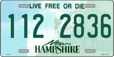 NH license plate 1122836