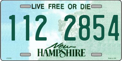 NH license plate 1122854