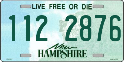 NH license plate 1122876