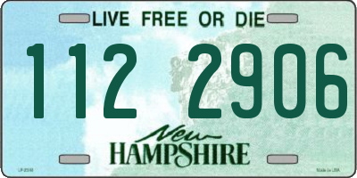 NH license plate 1122906
