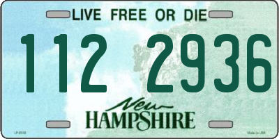 NH license plate 1122936