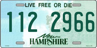 NH license plate 1122966